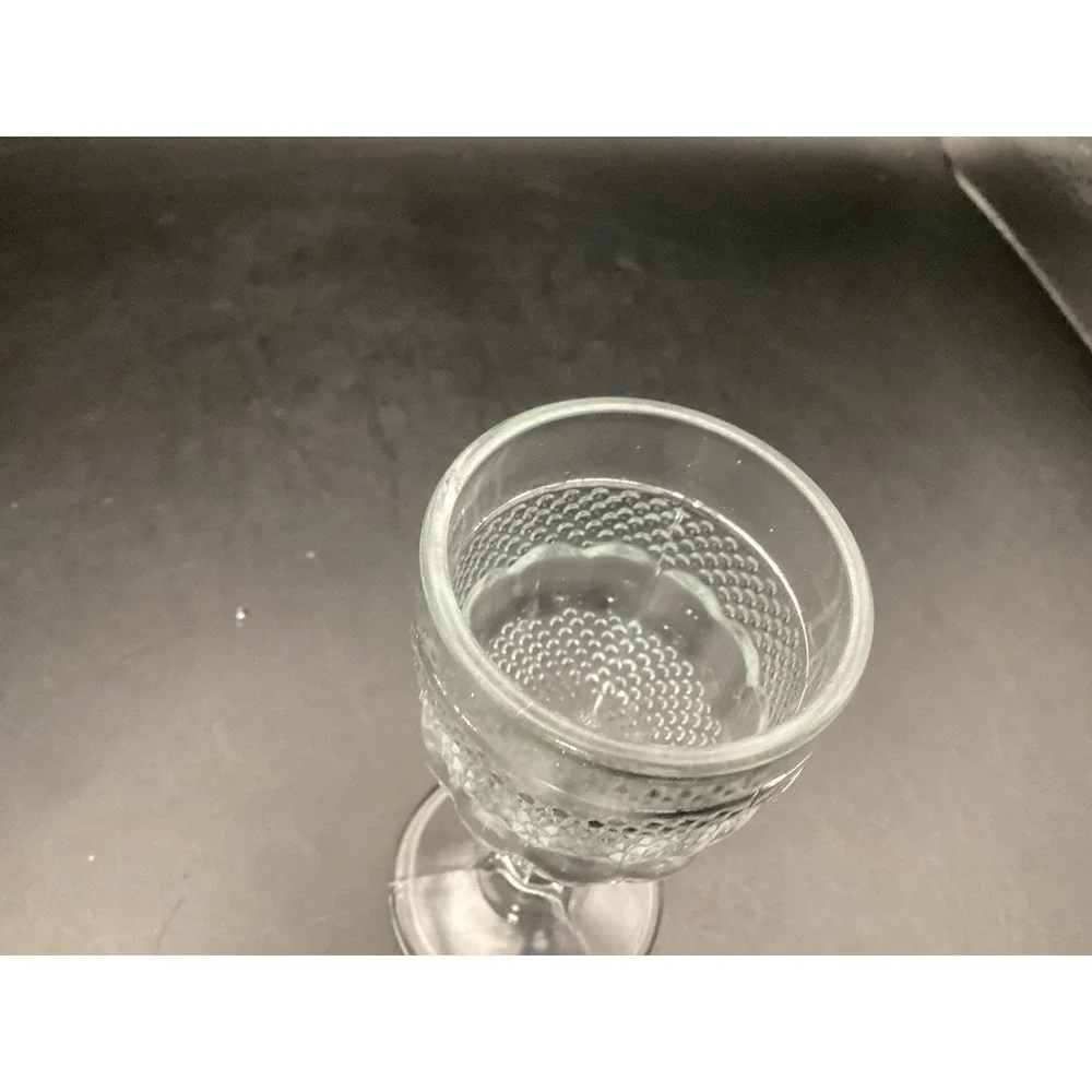 Antique Set Of 5 EAPG Gillander Glass Dewdrop Cordial Glasses-3.75